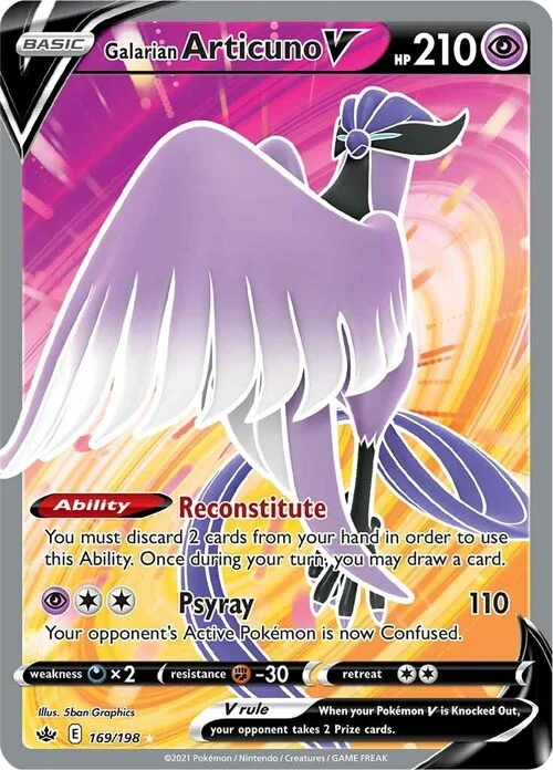 Galarian Articuno V — Chilling Reign