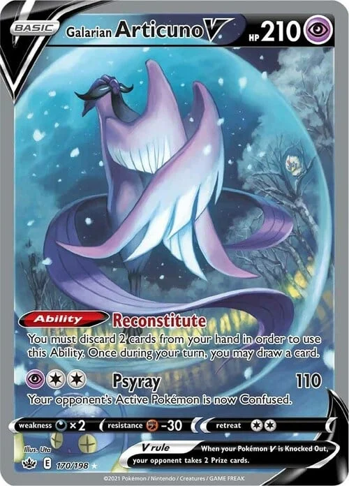Galarian Articuno V — Chilling Reign