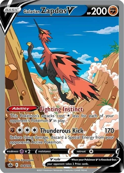Galarian Zapdos V — Chilling Reign
