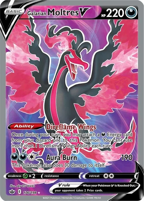Galarian Moltres V — Chilling Reign