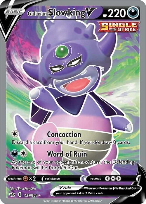 Galarian Slowking V — Chilling Reign