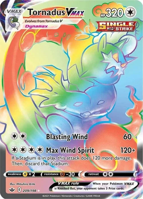 Tornadus VMAX — Chilling Reign