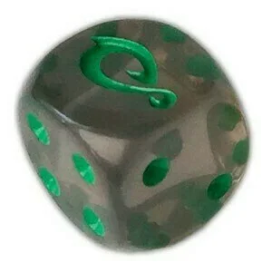 Evolving Skies: Green Translucent Die — Evolving Skies