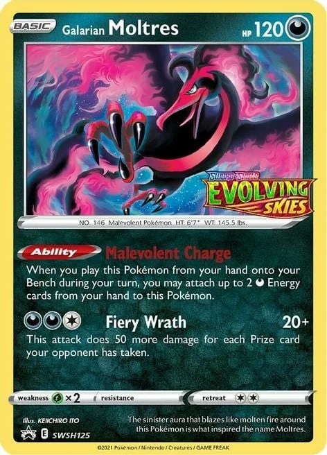 Galarian Moltres — SWSH Black Star Promos