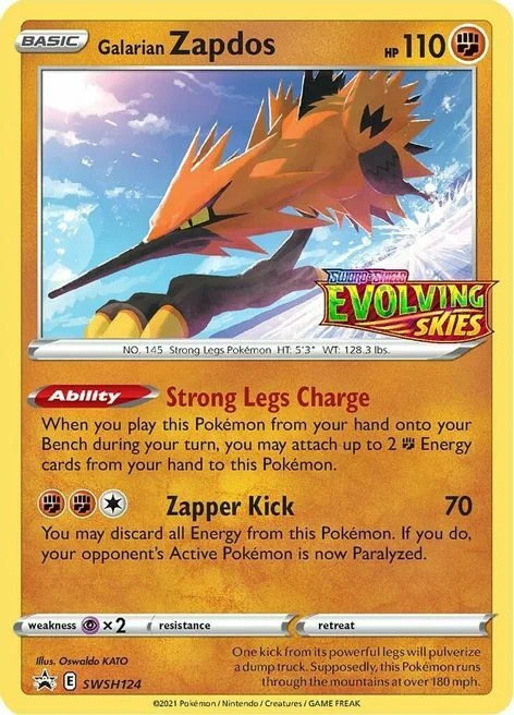 Galarian Zapdos — SWSH Black Star Promos