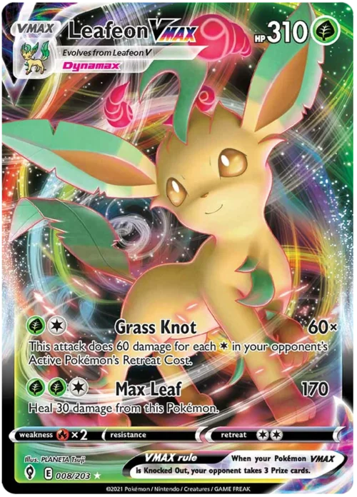 Leafeon VMAX — Evolving Skies