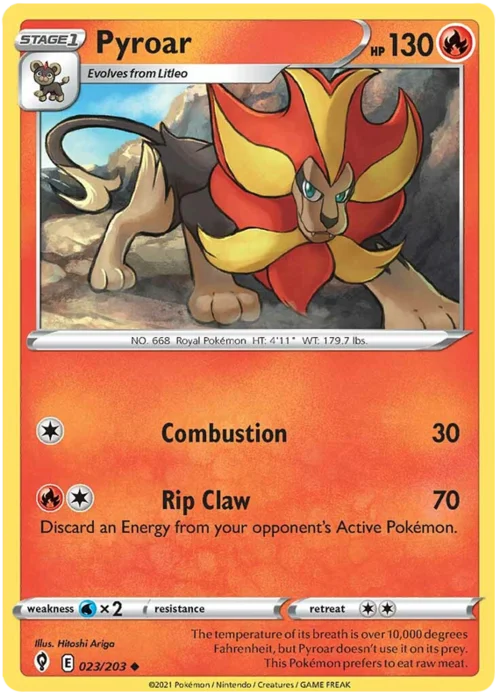 Pyroar — Evolving Skies