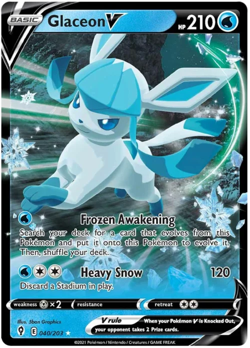 Glaceon V — Evolving Skies