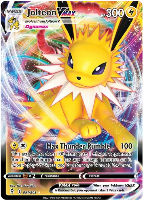 Jolteon VMAX — Evolving Skies