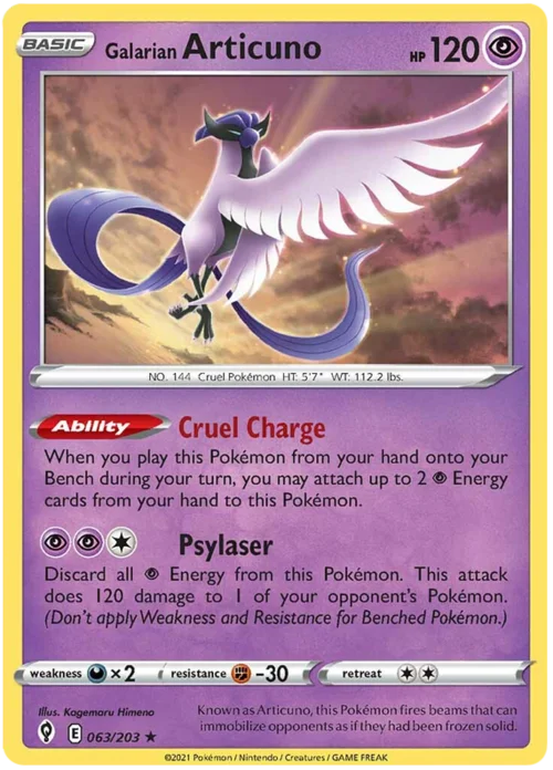 Galarian Articuno — Evolving Skies