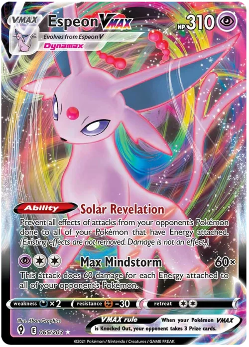 Espeon VMAX — Evolving Skies