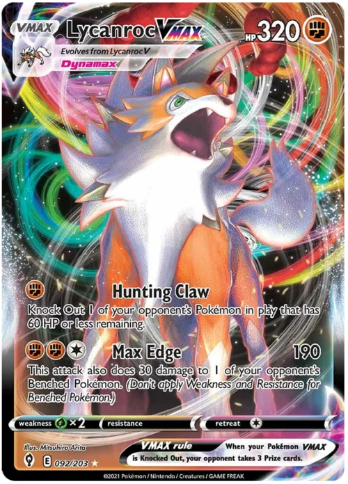 Lycanroc VMAX — Evolving Skies