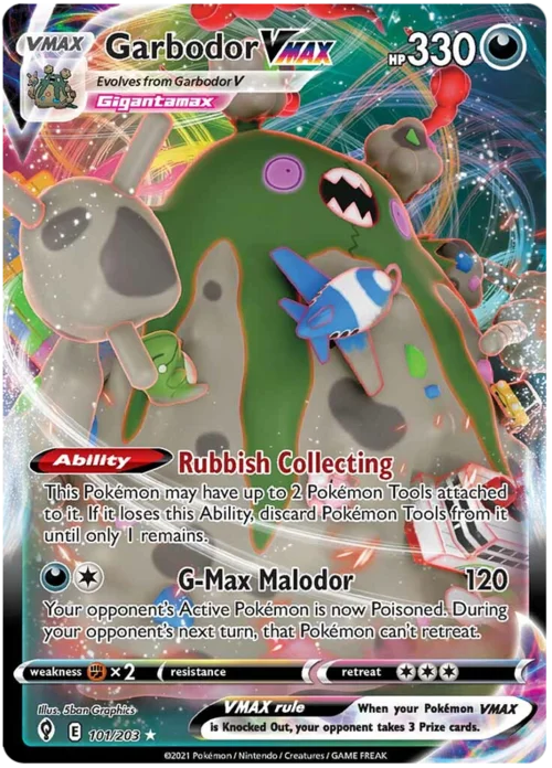 Garbodor VMAX — Evolving Skies