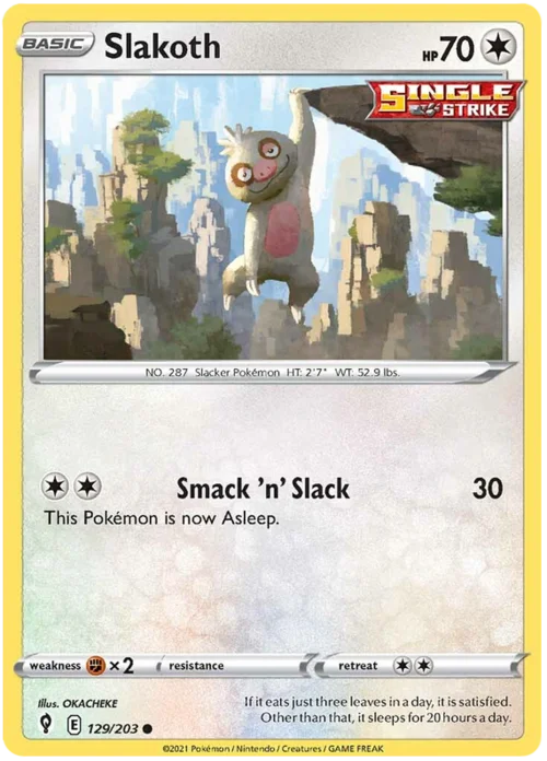 Slakoth — Evolving Skies