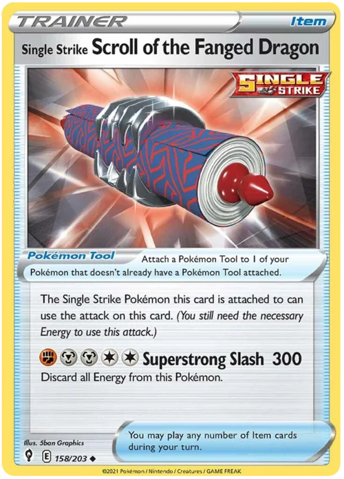 Single Strike Scroll of the Fanged Dragon — Evolving Skies