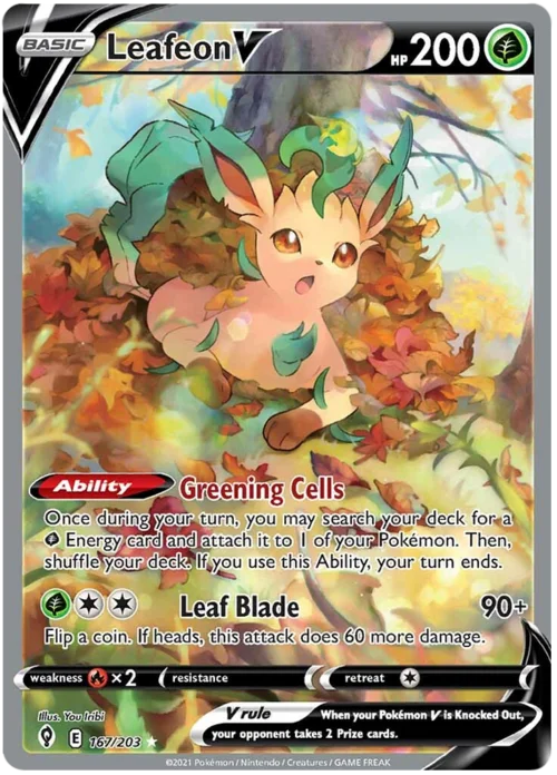 Leafeon V — Evolving Skies