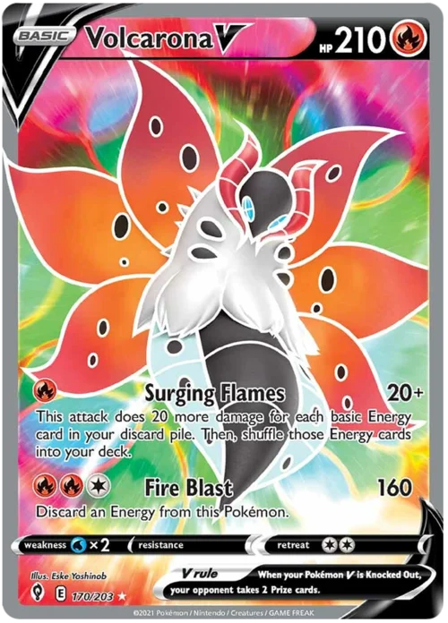 Volcarona V — Evolving Skies