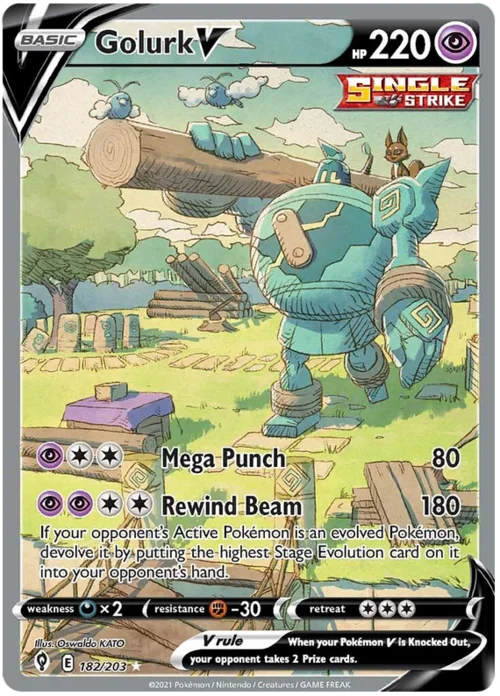 Golurk V — Evolving Skies