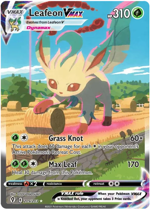 Leafeon VMAX — Evolving Skies