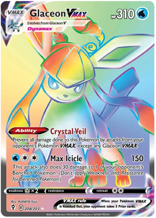 Glaceon VMAX — Evolving Skies