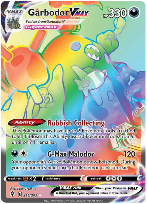 Garbodor VMAX — Evolving Skies