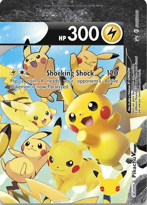 Pikachu V-UNION — SWSH Black Star Promos