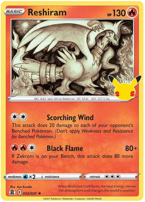 Reshiram — Celebrations