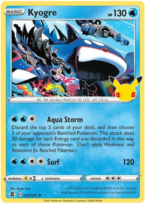 Kyogre — Celebrations