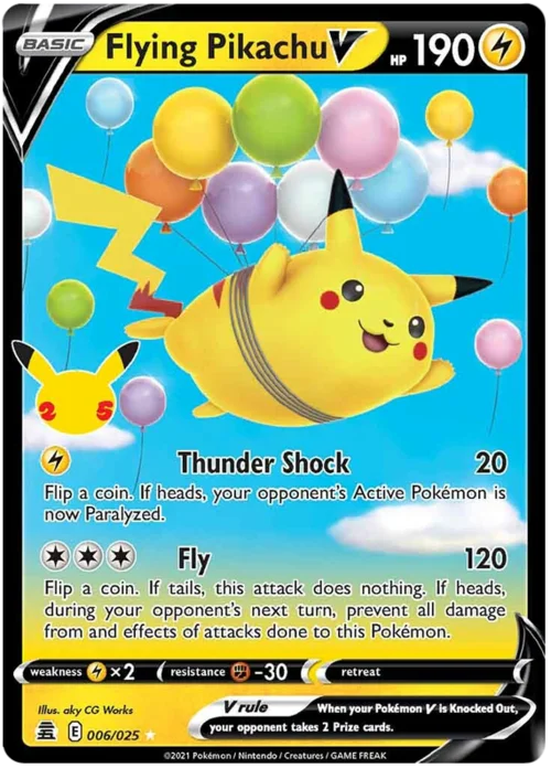 Flying Pikachu V — Celebrations