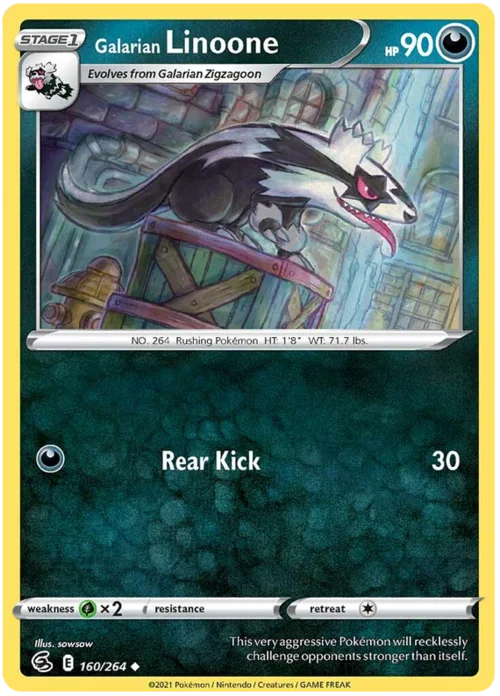 Galarian Linoone — Fusion Strike