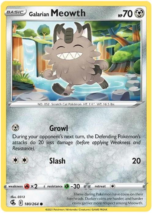 Galarian Meowth — Fusion Strike