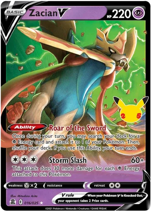 Zacian V — Celebrations