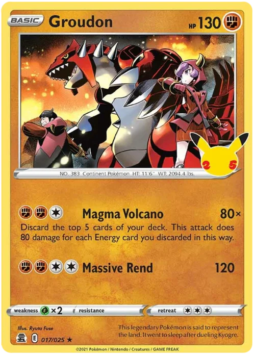 Groudon — Celebrations