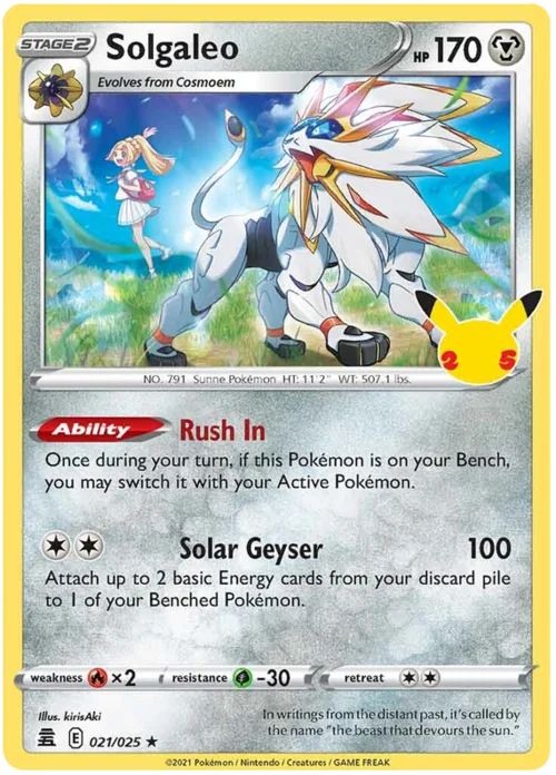 Solgaleo — Celebrations