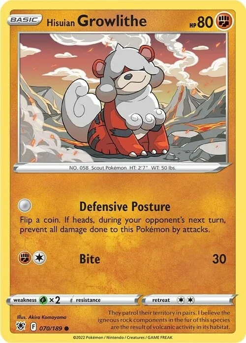 Hisuian Growlithe — Astral Radiance