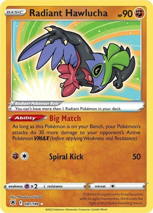 Radiant Hawlucha — Astral Radiance