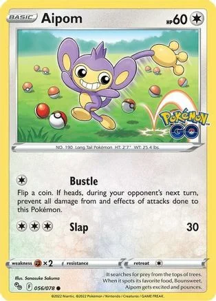 Aipom — Pokémon TCG: Pokémon GO