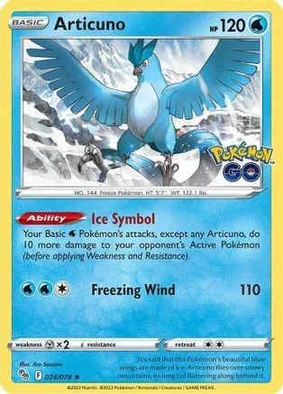 Articuno — Pokémon TCG: Pokémon GO