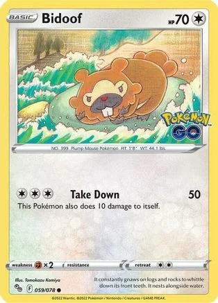 Bidoof — Pokémon TCG: Pokémon GO