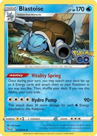 Blastoise — Pokémon TCG: Pokémon GO