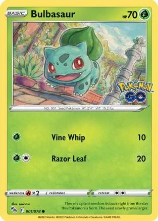 Bulbasaur — Pokémon TCG: Pokémon GO
