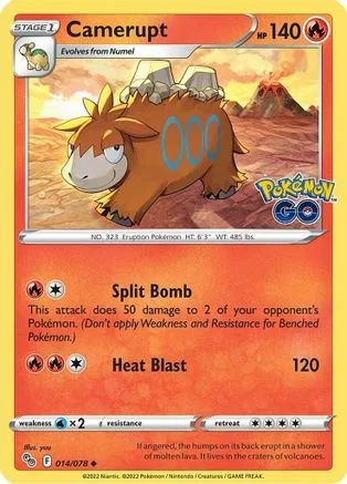 Camerupt — Pokémon TCG: Pokémon GO