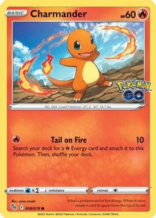 Charmander — Pokémon TCG: Pokémon GO