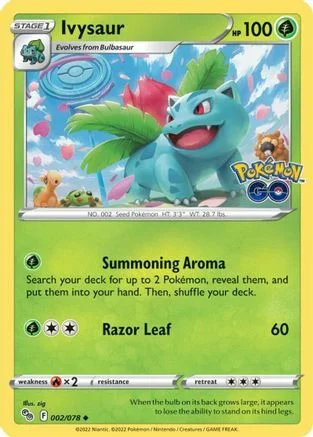 Ivysaur — Pokémon TCG: Pokémon GO