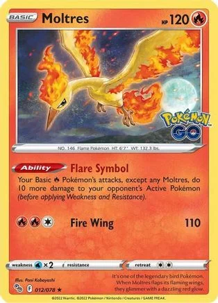 Moltres — Pokémon TCG: Pokémon GO