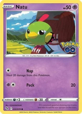 Natu — Pokémon TCG: Pokémon GO