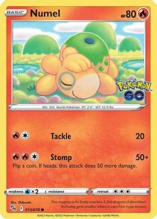 Numel — Pokémon TCG: Pokémon GO
