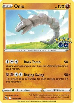 Onix — Pokémon TCG: Pokémon GO