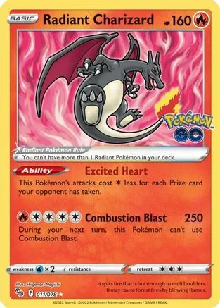 Radiant Charizard — Pokémon TCG: Pokémon GO