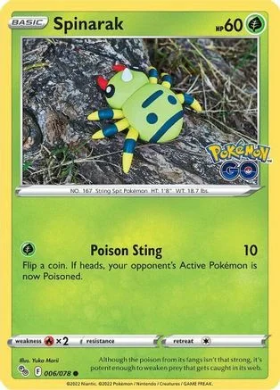Spinarak — Pokémon TCG: Pokémon GO